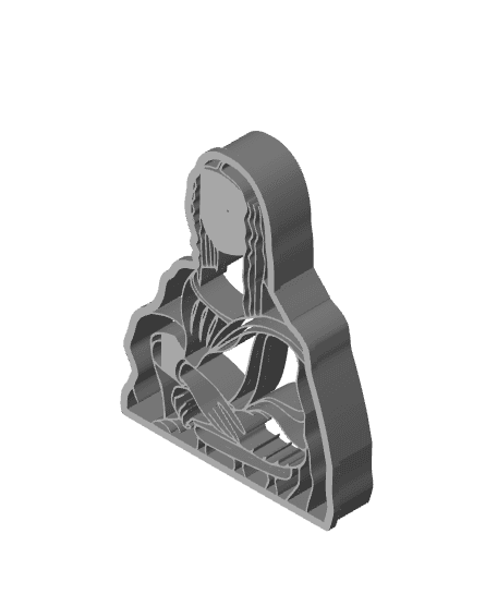 Da Vinci Cookie Cutter, Biscuit Cutter 3d model