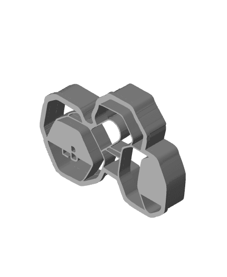 KG-LB Cookie Cutter, Biscuit Cutter 3d model