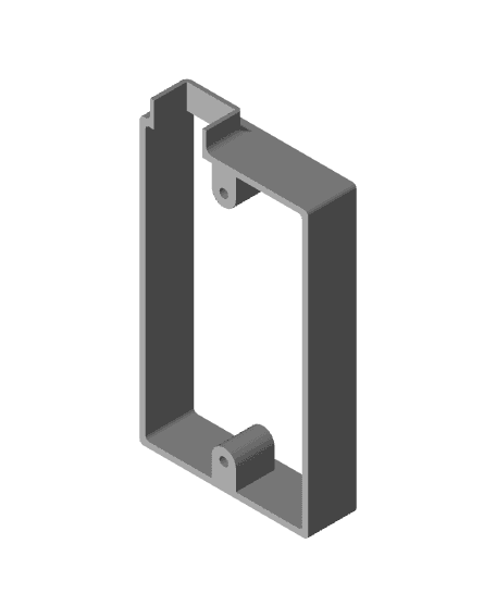 UK Double gang spacer with built in conduit exit (25mm) 3d model