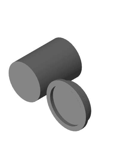Cotton Bud Canister 3d model