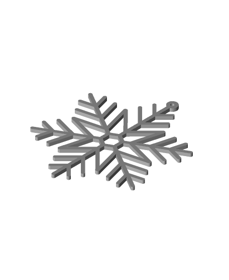 snowflake 3d model