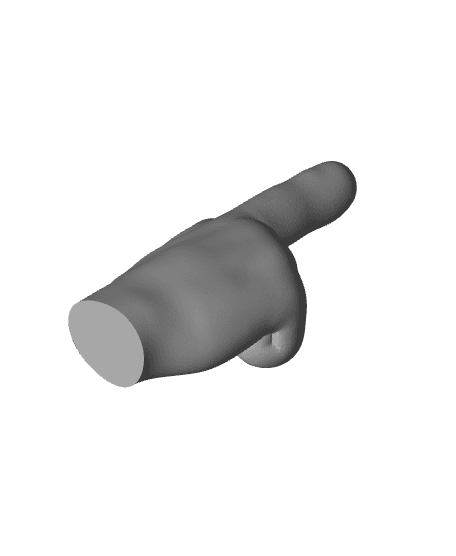 EMOJI HAND 👆👉👇👈 BACKHAND INDEX 3d model