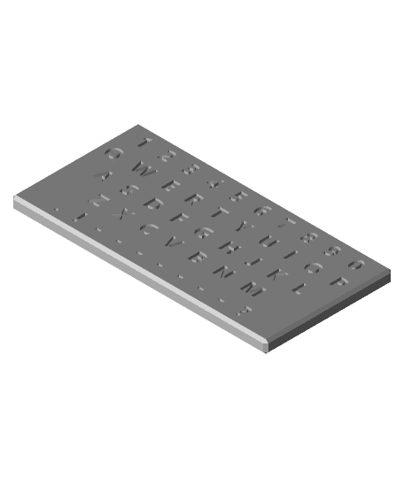 Print In Place Keyboard Prop 3d model