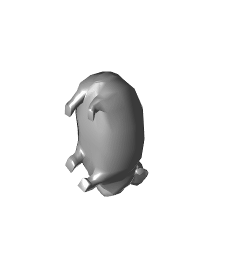 Low Poly Hippopotamus 3d model