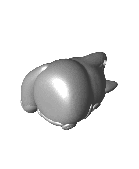 Cute Fox Keychain!! 3d model