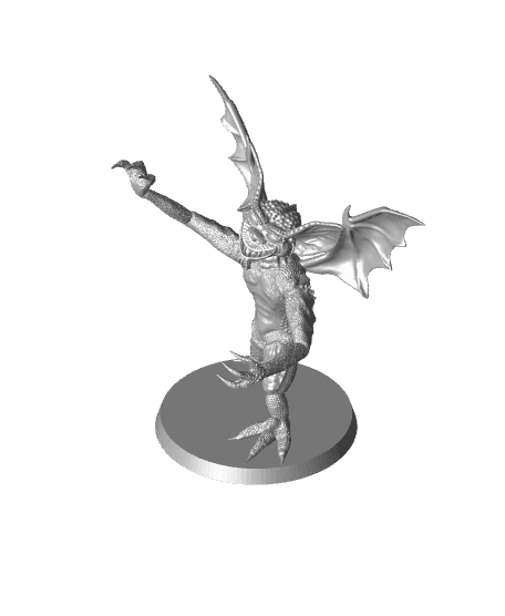 Gremlin (bonus winged version added) Fan Art Miniature for TTRPG 3d model