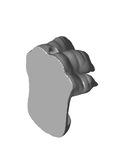 Dragon Paw Phone Holder Keychain 3d model