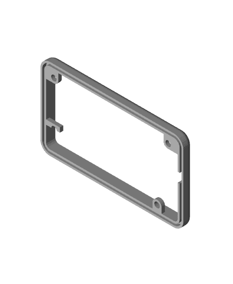 WaveShare AMOLED Panel Mount Frame (With rgbleds!) 3d model