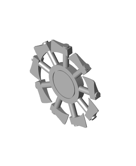 Viking Beared Axe Fidget Spinners 3d model