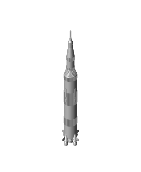 Saturn V Basic Miniature 3d model