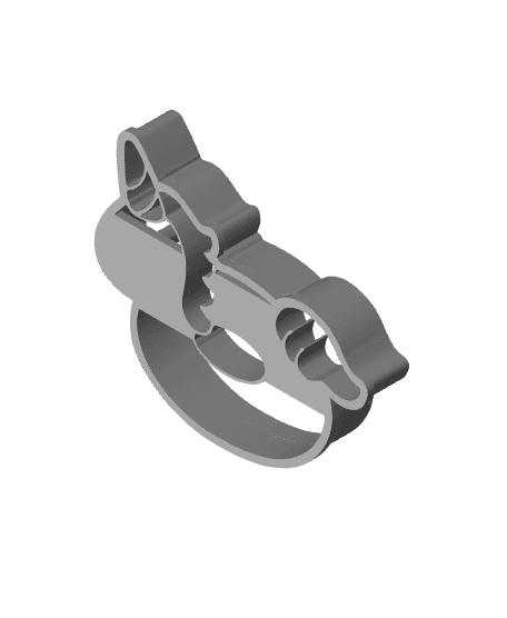 Unicorn Float Cookie Cutter, Biscuit Cutter 3d model