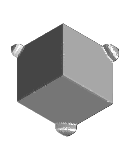Aperture Science Weighted Storage Cube Part 1 (For Smaller Printers) 3d model