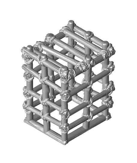 Wooden Cage 3d model