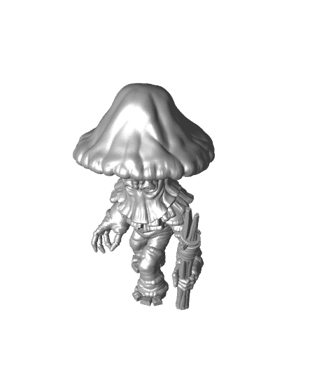 Shroom Thug - With Free Dragon Warhammer - 5e DnD Inspired for RPG and Wargamers 3d model