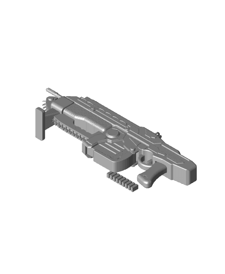 Gears Of War Mark 2 Lancer Assault Rifle 3d model
