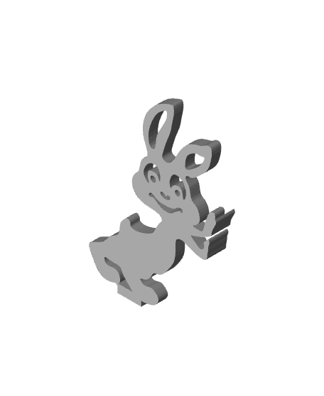 Easter bunny egg holder 3d model