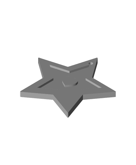 Simple Star Ornament 3d model