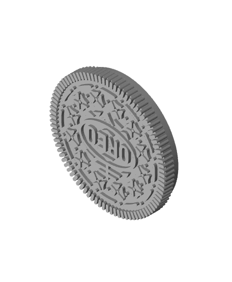 Oreo Cookie Magnetic Fidget Toy 3d model