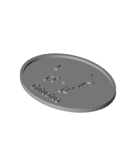 Chihuahua Dog Breed Plaque  3d model