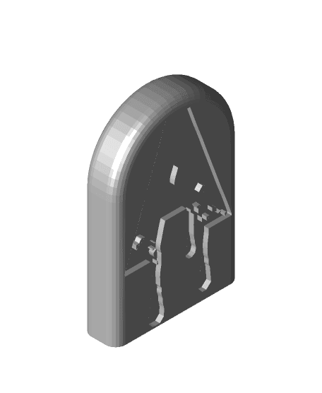 Ghoulishly Great: Multi-Color Halloween Headstone Fridge Magnets A 3d model