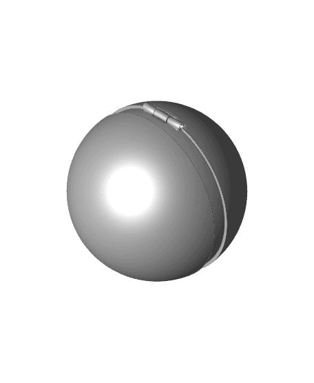 Pre-Painted Bambu 3MF Love Ball PokeBall - Fan Art 3d model