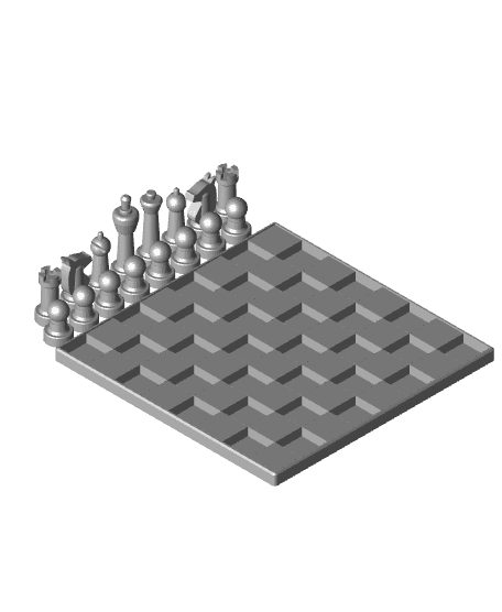 Mini Magnetic Chess  3d model