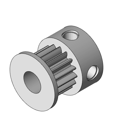 16 Teeth Pulley 3d model