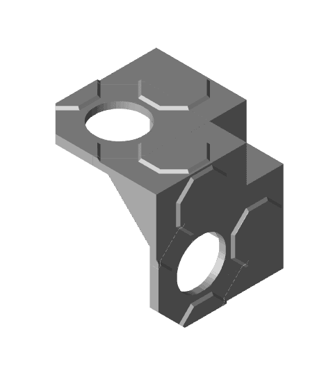  Inside Corner for Mulitboard,Type 1, Big Thread Holes 3d model