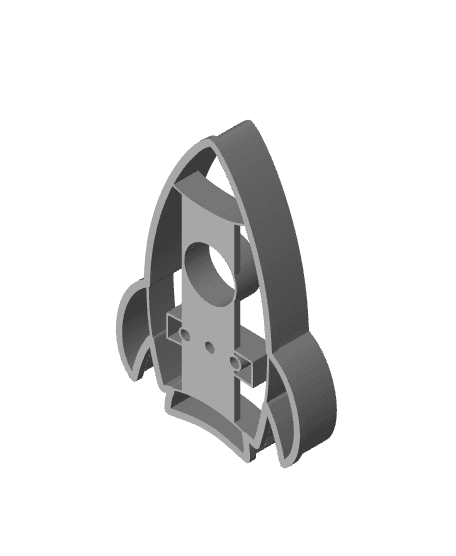 Rocket Cookie Cutter, Biscuit Cutter 3d model