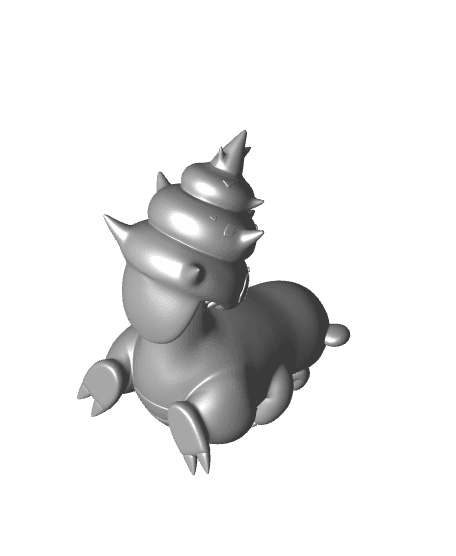 Pokemon Slowbro #80 - Optimized for 3D Printing 3d model