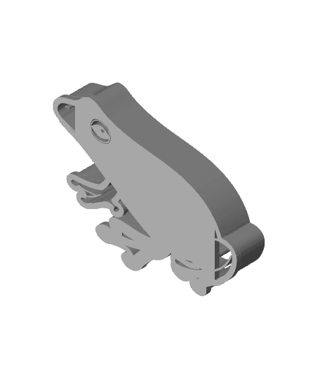 Frog Cookie Cutter, Biscuit Cutter 3d model