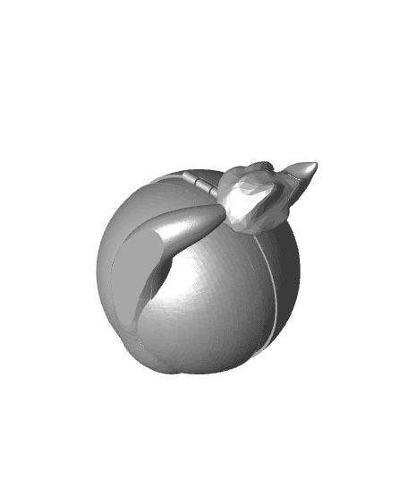 CharmaBall Charmander Themed Pokeball - Fan Art 3d model