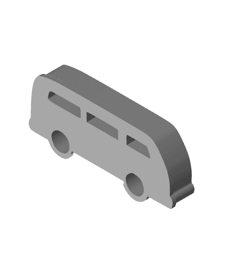 Caravan Cookie Cutter, Biscuit Cutter 3d model