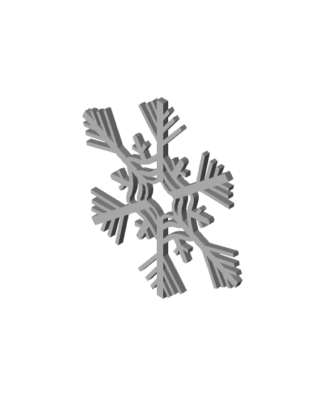 17 Snowflake Collection 3d model