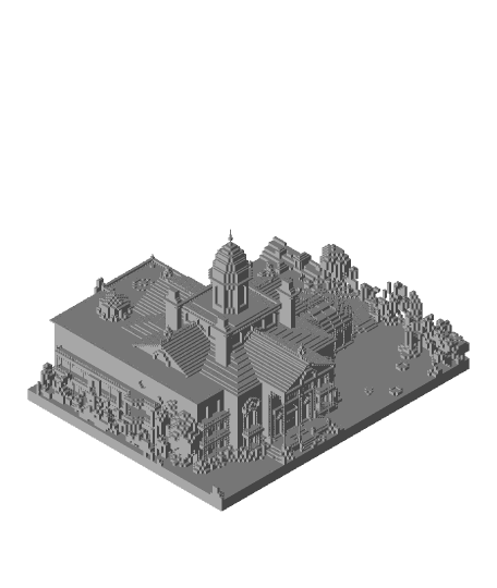 Minecraft Haunted Mansion 3d model