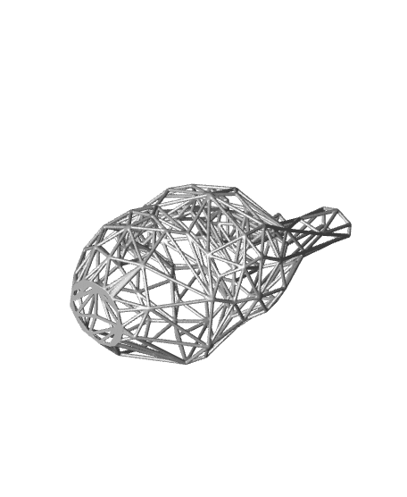 HUMAN HEART 3D MODEL - GEOMETRICAL DESIGN - RESIN PRINT 3d model