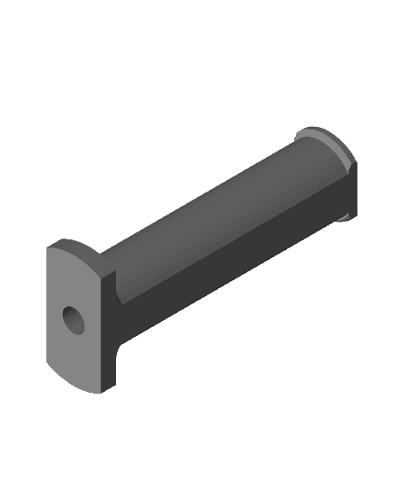 Bolt in Plate Pin V2 for Olympic weight plates mounts to powerrack 3d model