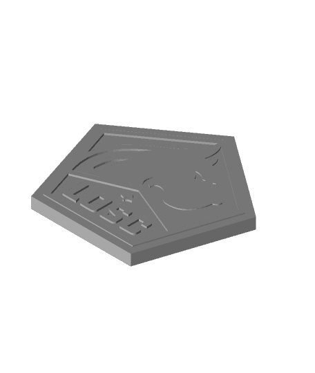 Lille Olympique Sporting Club (LOSC) coaster or plaque 3d model