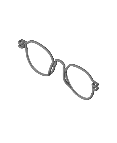Round Glasses FDM 3d model