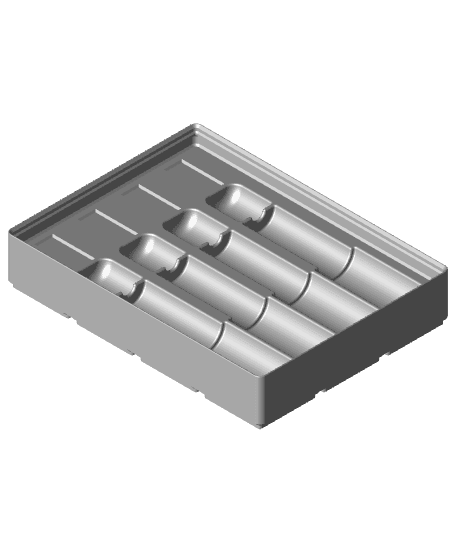 Gridfinity 0-75 Shank Endmill Holder 3d model