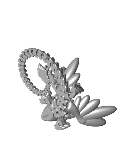 Articulated Dragon 016  3d model