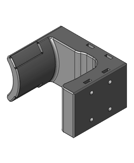 2007-2013 Silverado and Sierra AMPS Block - Flip-Up Console w/ 2 Cup Holders 3d model