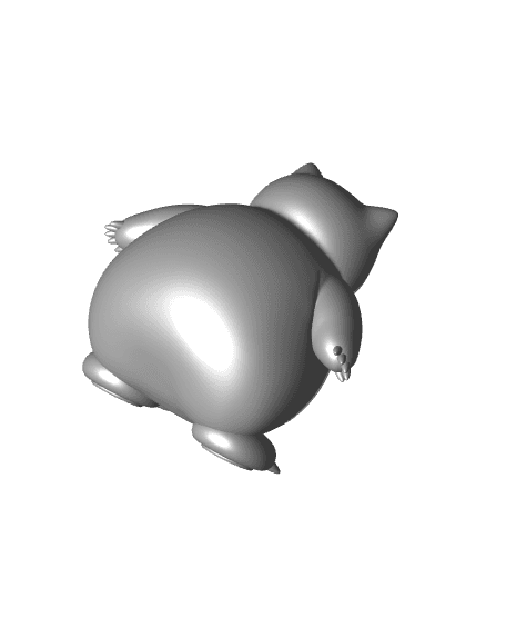 Pokemon Snorlax #143 - Optimized for 3D Printing 3d model