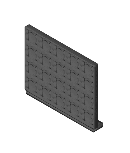 Gridfinity Parametric Wall Control Baseplates 3d model