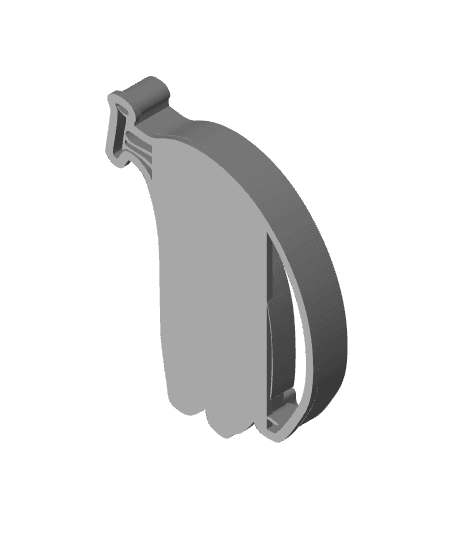 Banana Cookie Cutter, Biscuit Cutter 3d model