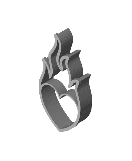 Heart Cookie Cutter, Biscuit Cutter 3d model