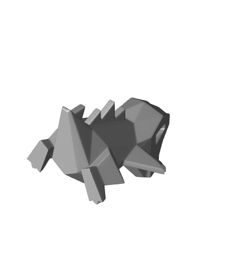 Low-poly Totodile (Version 2) 3d model