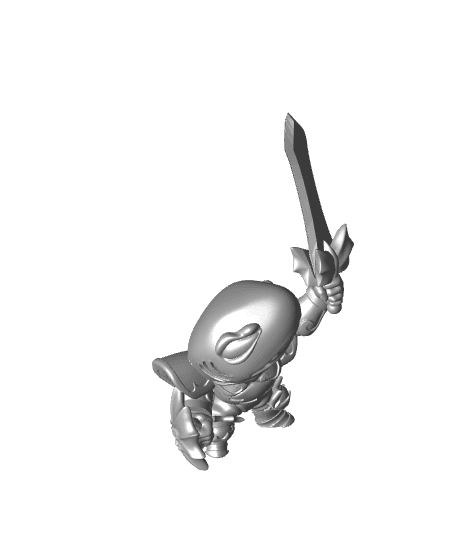 Sharkman Sword - With Free Dragon Warhammer - 5e DnD Inspired for RPG and Wargamers 3d model