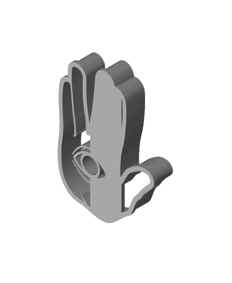 Hand Cookie Cutter, Biscuit Cutter 3d model