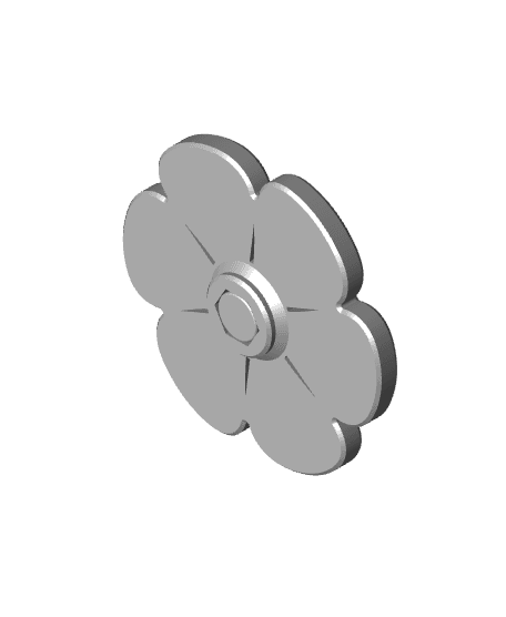 Magnetic Accesory - Flower by TeeT3D 3d model